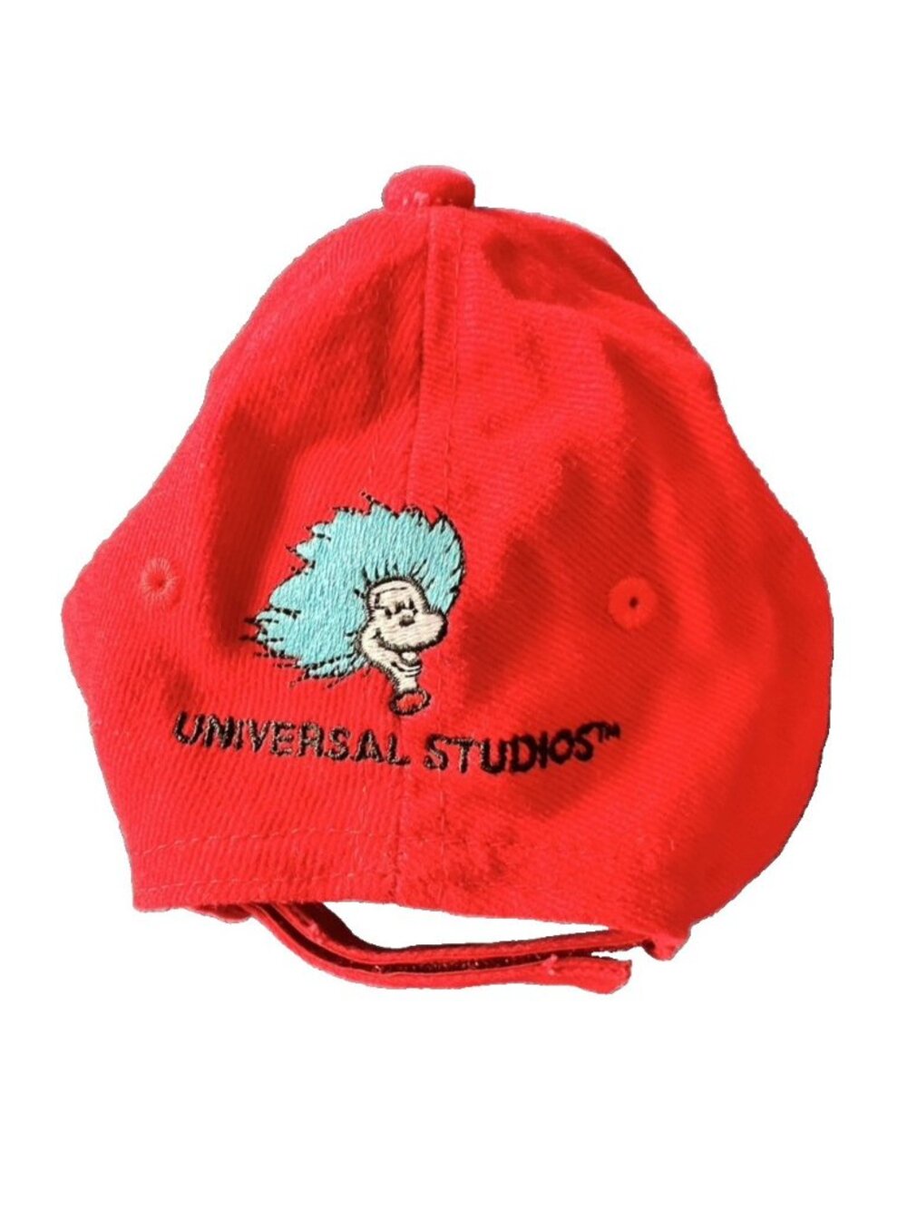DR SEUSS Thing 1 Cap Baseball Hat Adjustable Universal Studios Red Adult Cotton - Picture 2 of 7